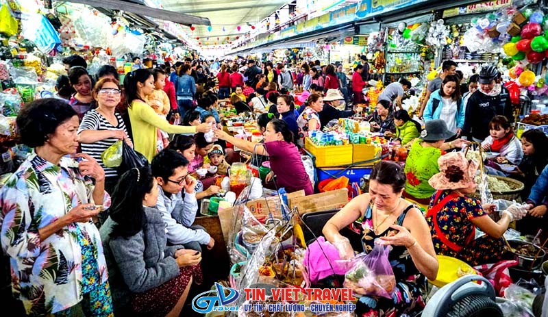 cho con da nang khu am thuc